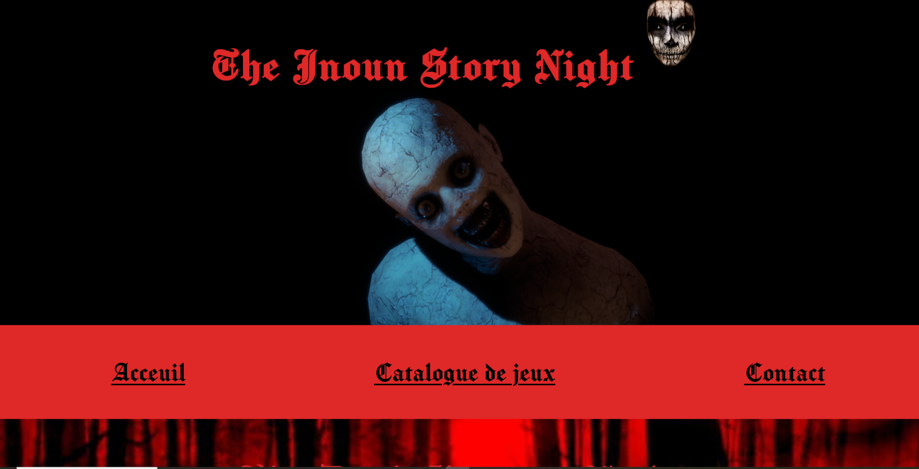 tête d'un homme effrayant